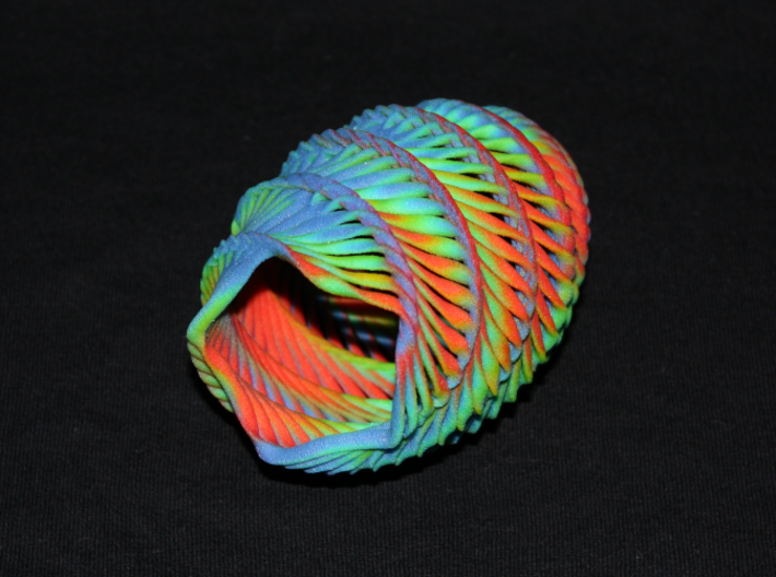 Mathematical Mollusca - Medium Rainbow Conch 3d printed