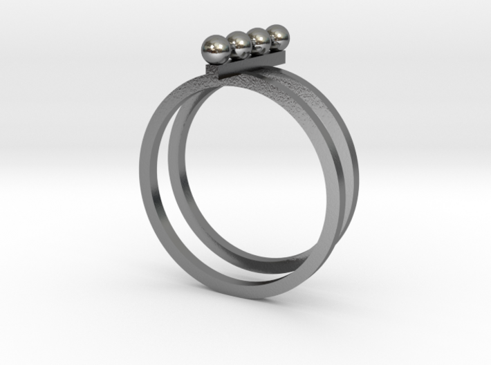 4 Pearl Ring 3d printed