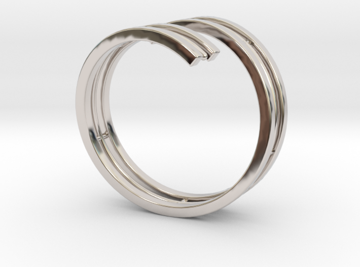 Bars &amp; Wire Ring Size 12 3d printed