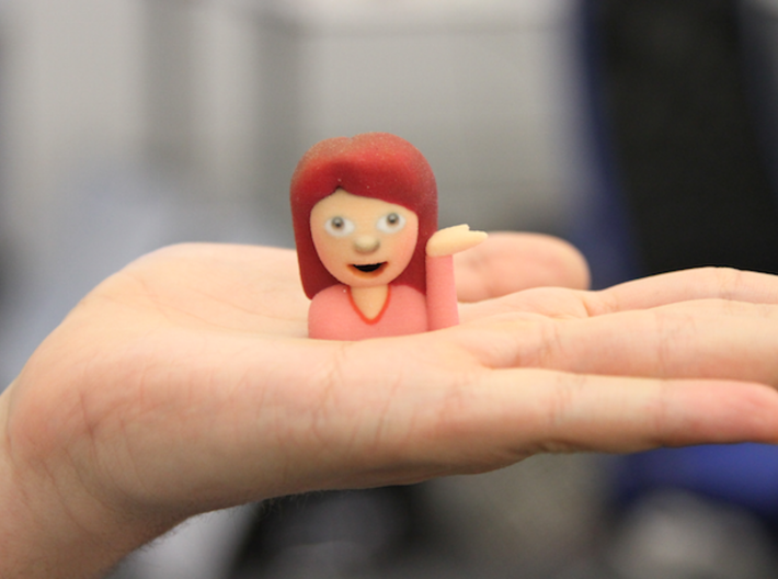 Sassy Girl Emoji figurine 3d printed