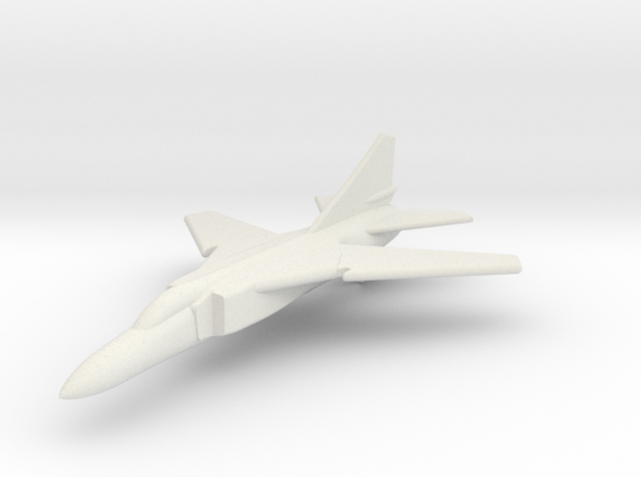 MiG-23FloggerGK with wings at combat sweep 1/285 3d printed