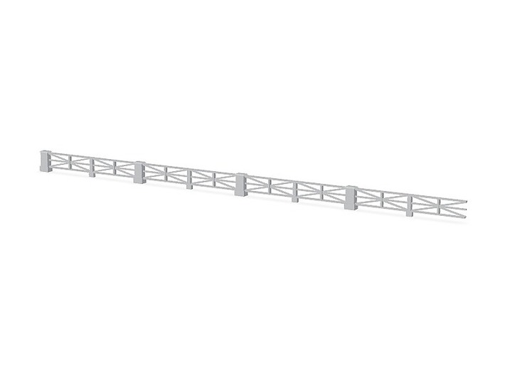 Large star railing single HO 3d printed