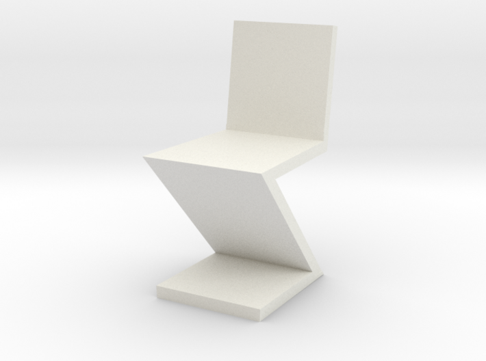 1:24 Zig Zag Chair 3d printed