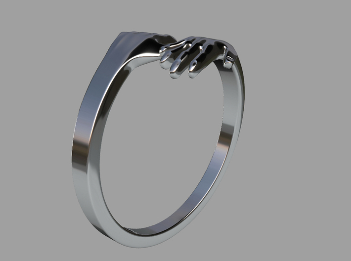 Hand Ring 3d printed 