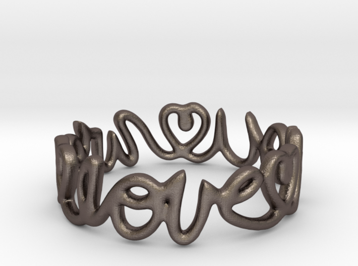 &quot;We Love you&quot; Ring 3d printed