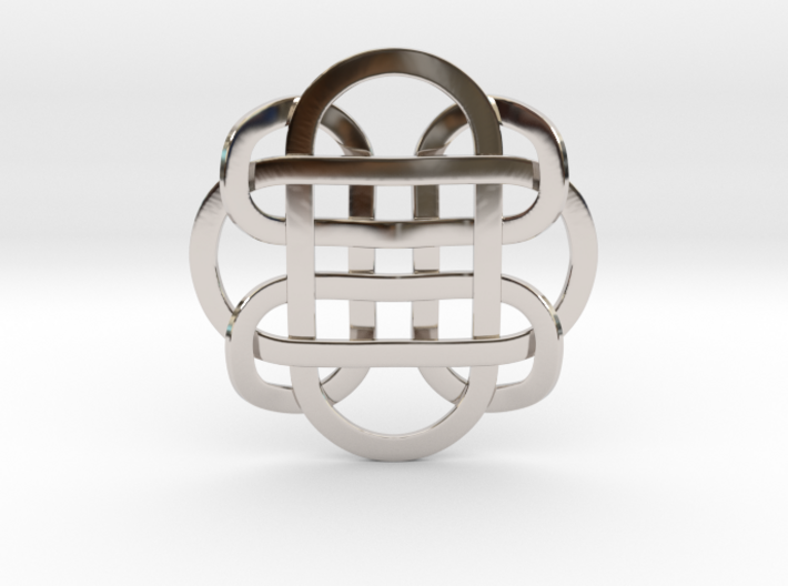 Designer Kolam Pendant 3d printed