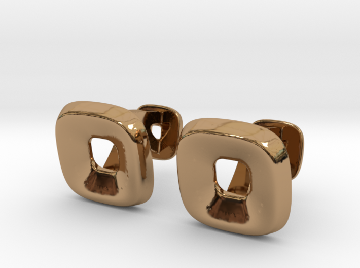 Square Halo Cufflinks 3d printed