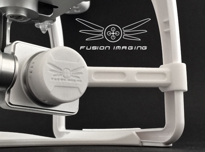 DJI Phantom 2 Vision + Gimbal Lock / Lens Cap (V2) 3d printed DJI Phantom 2 Vision + Gimbal Lock / Lens Cover (V2) (Gimbal Guard - Sold Separately)