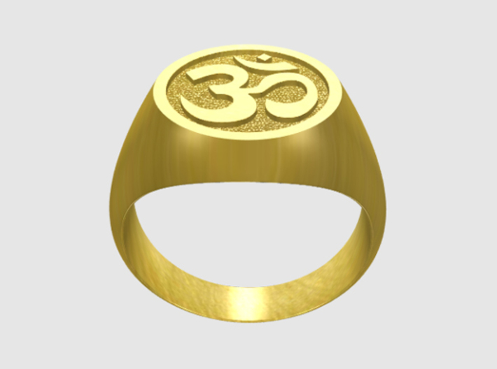 Om Symbol ring 3d printed 