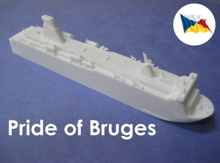 MS Pride of Bruges (1:1200) 3d printed