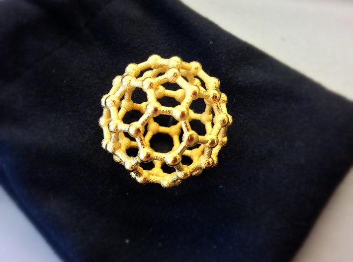 Truncated Icosahedron (bucky ball) 3d printed The real thing!