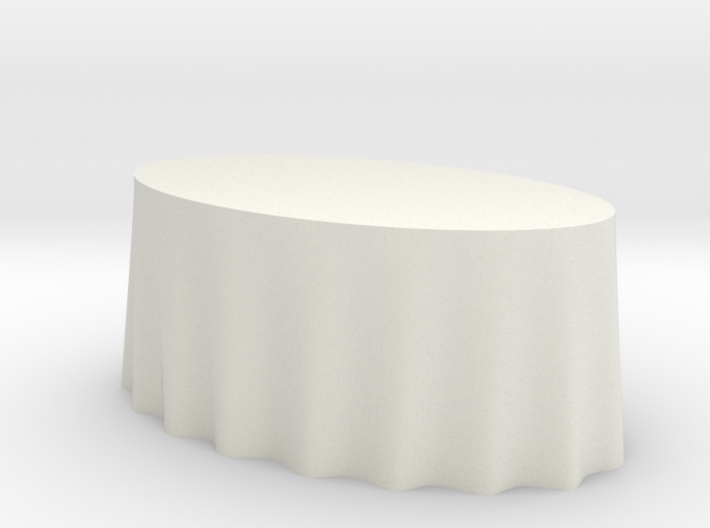 1:48 Draped Table - Large Oval 3d printed