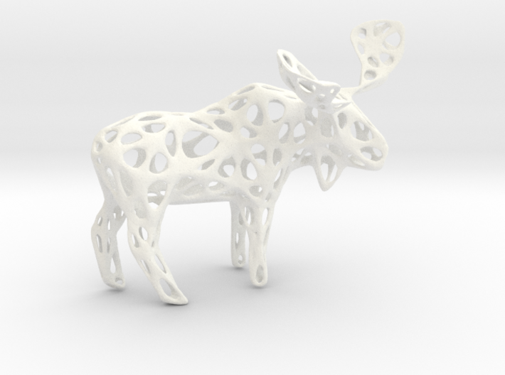 Wireframe Moose 3d printed 