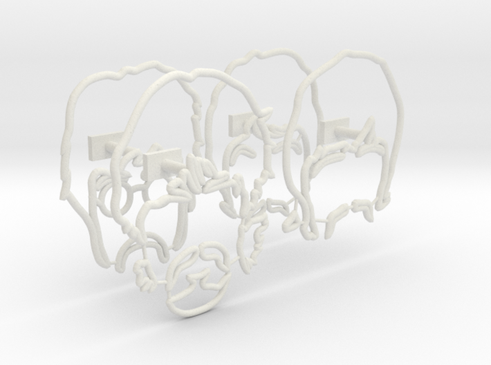 The Beatles: Wire Wall Art (Large) 3d printed 