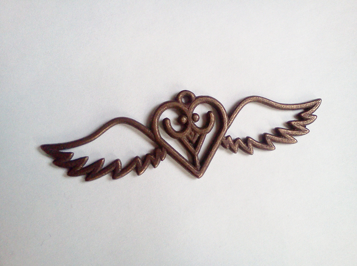Flying Heart 3d printed