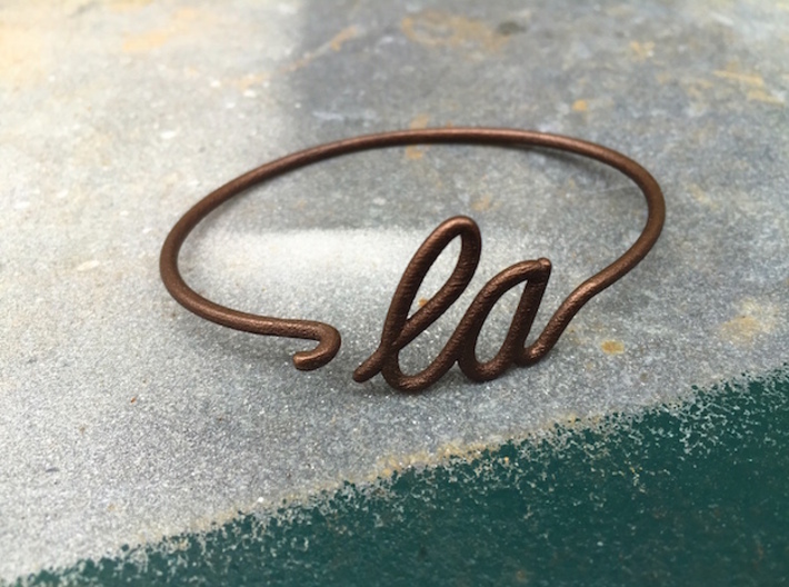 LA Wire Bracelet (Los Angeles) 3d printed 