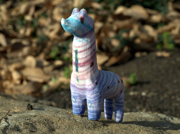 Girafesque Llama 3d printed Figurines from Children's Drawings