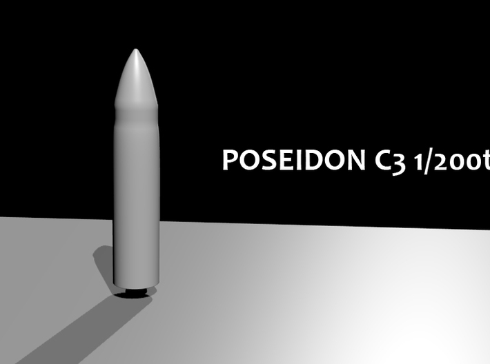 Poseidon C3 1/200th 3d printed 