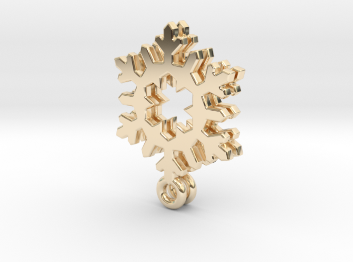 Small Snowflake Earrings 3d printed