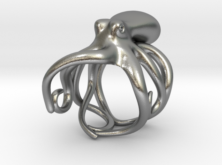 Octopus Ring 15mm 3d printed 