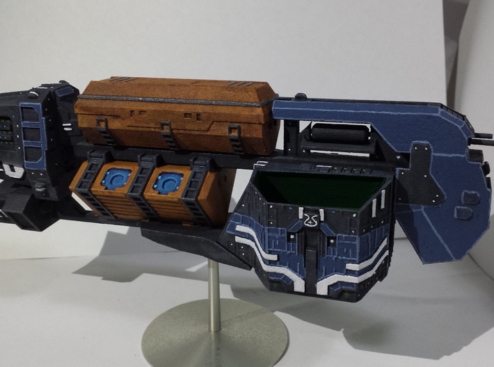 Somtaaw "Explorer" Command Ship 3d printed The Faal-Corum, painted.