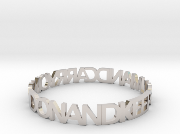 KEEP CALM AND CARRY ON AND ON AND bangle 3d printed