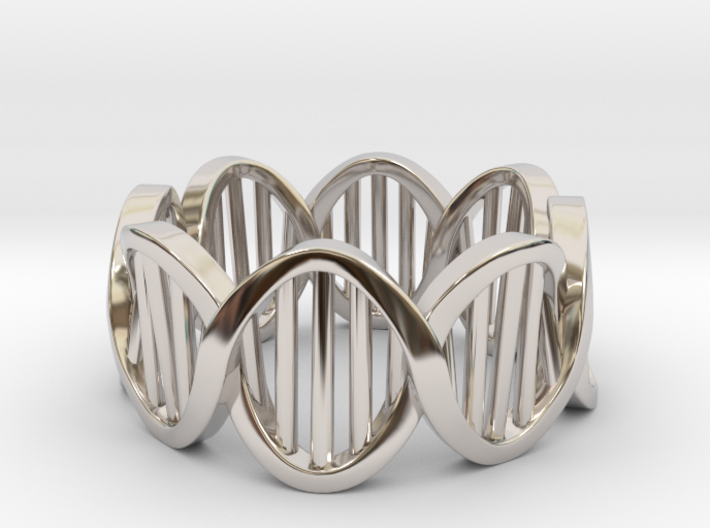 DNA Ring (Size 10) 3d printed