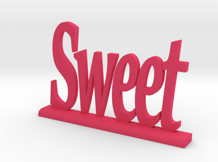 Letters 'Sweet' 7.5cm / 3.00&quot; 3d printed
