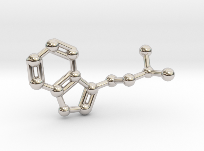 DMT (N,N-Dimethyltryptamine) Keychain Necklace 3d printed