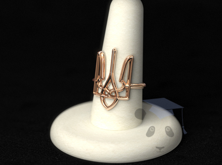Ukrainian Trident Ring. US 5.0 3d printed 