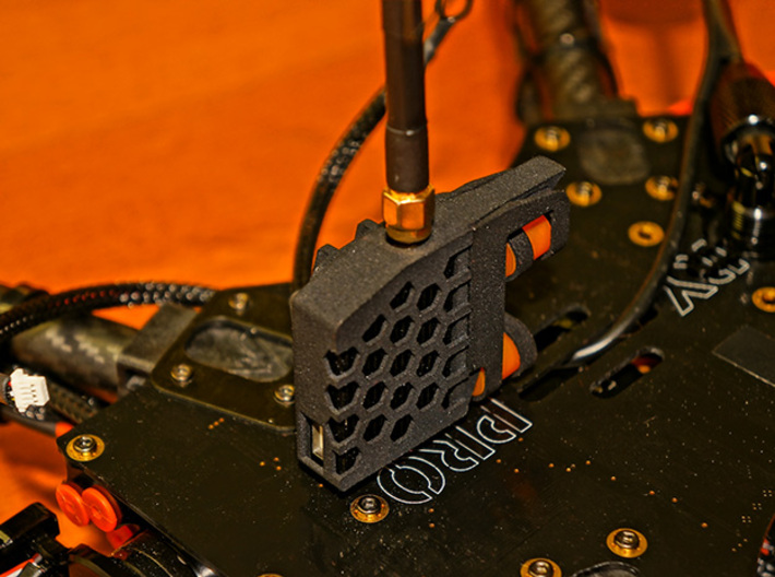Flamewheel VTx Dampener - UNIFY CASE 3d printed Unify CASE installed on the BASE - BASE is NOT part of the Purchase!