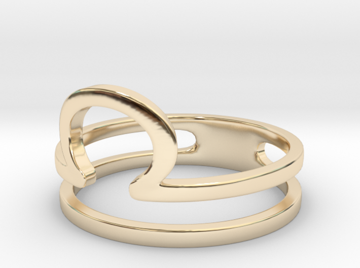 Libra Symbol Ring 3d printed