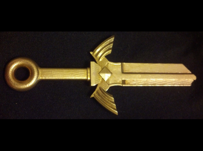 Zelda Master Sword House Key Blank - KW1/66 3d printed