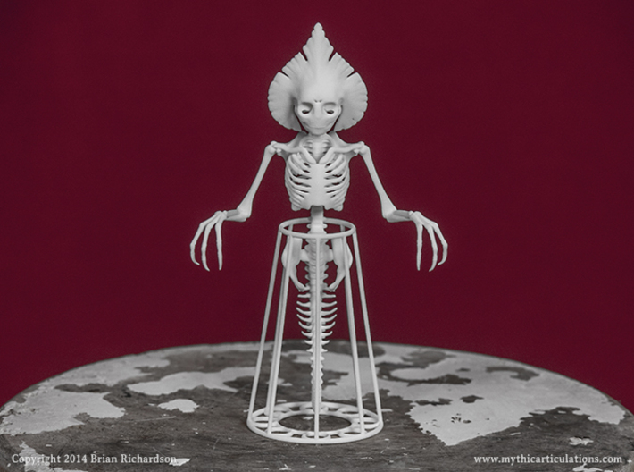 Flatwoods Monster Skeleton 3d printed
