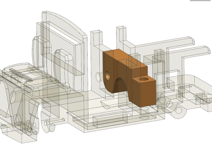 DAF A10 motorclamp 3d printed