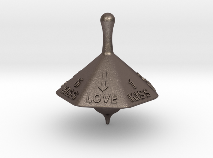 SPINNING TOP LOVE 3d printed