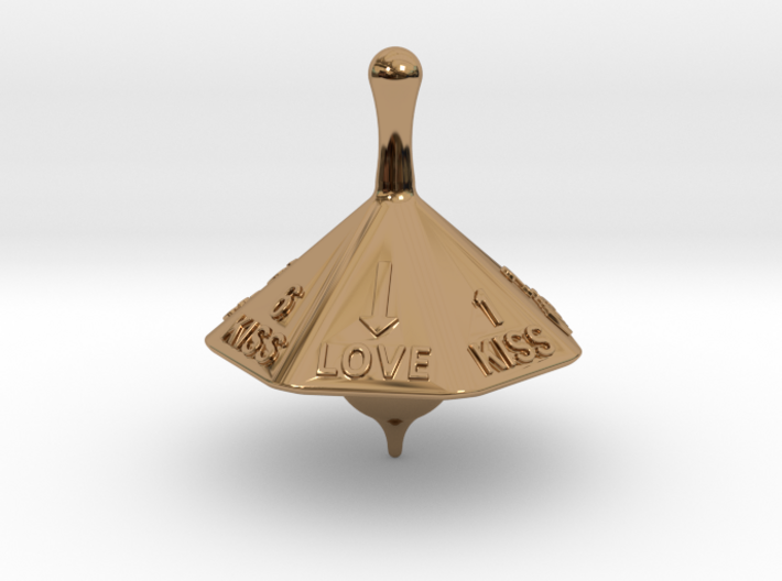 SPINNING TOP LOVE 3d printed