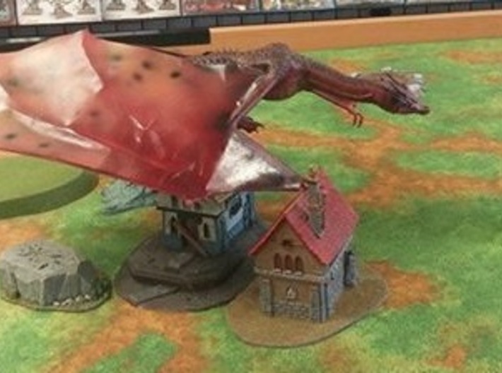 Dragon 3d printed Painted for the battle field