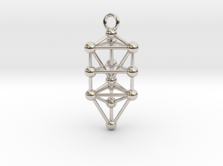 Small Triangular Tree of Life Pendant 3d printed