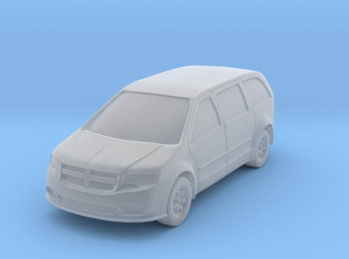 N Scale (1:160) Minivan Hollowed 3d printed