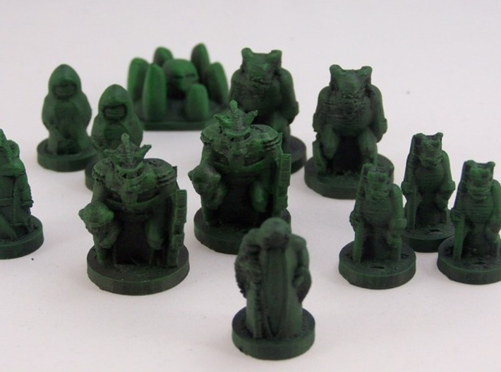Tribes of the Dark Forest 3d printed
