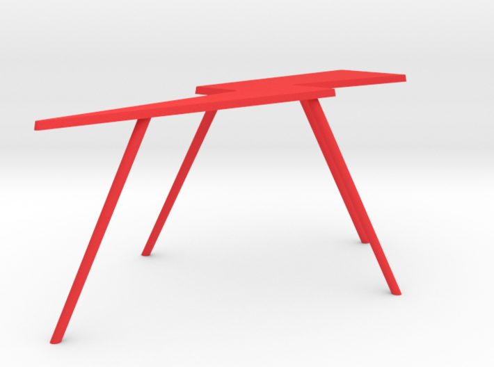 Personalize-able Lightning Bolt Flip Table Small 3d printed 