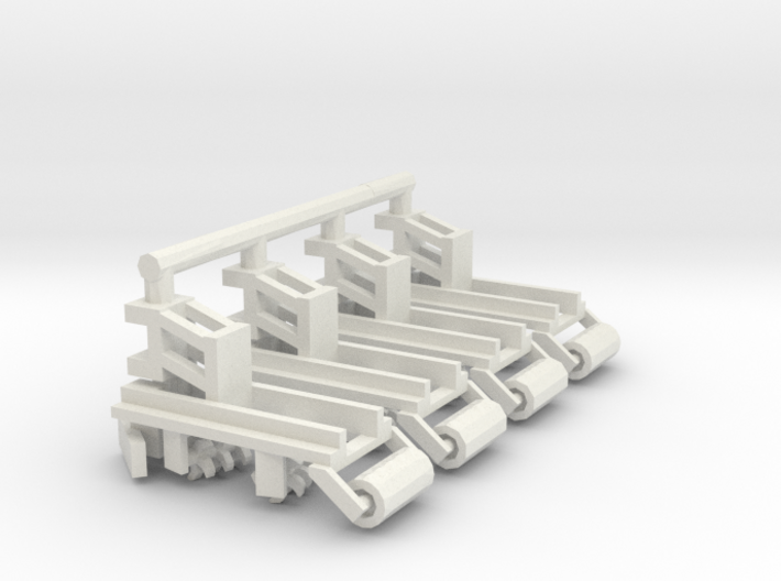 1/64 Row Incorporator Bed Conditioner, Set of 4 3d printed