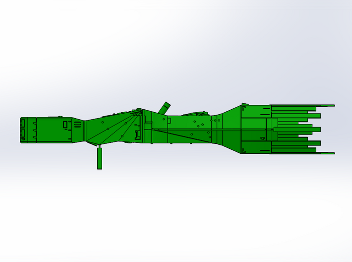 LoGH Alliance Battleship 1:3000 (Part 2/2) 3d printed Render Image