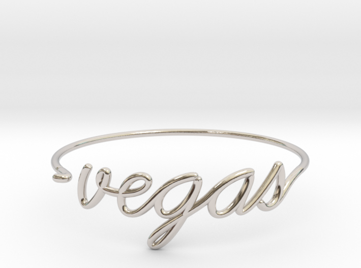 VEGAS Wire Bracelet (Las Vegas) 3d printed