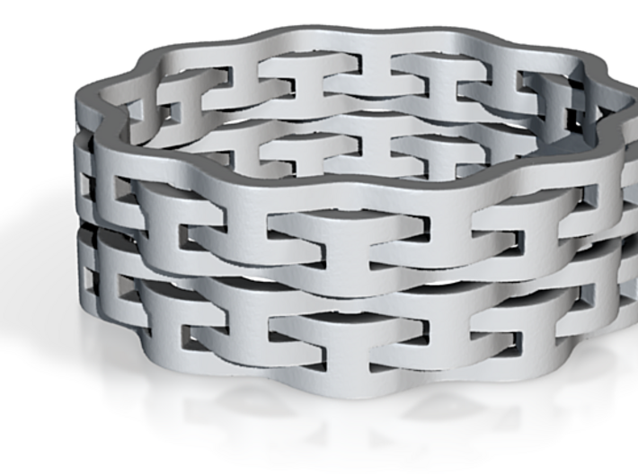 Interlaced Ring Doubled, U.S. Size 10 3d printed