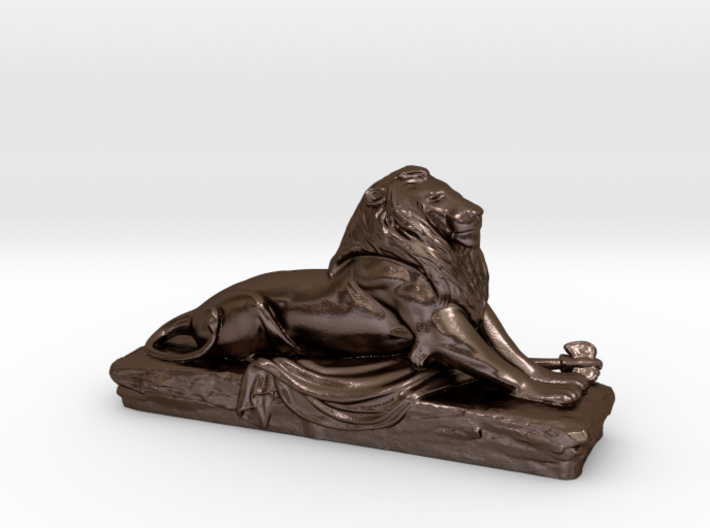 Lion sculpture 3d printed