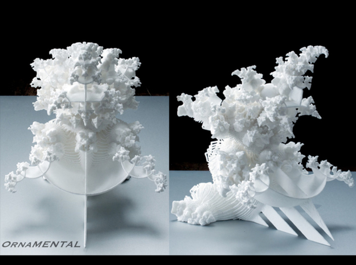 OrnaMENTAL Fractal Sculpture 3d printed