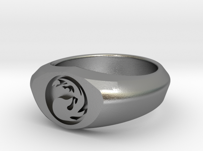 MTG Mountain Mana Ring (Size 8 1/2) 3d printed