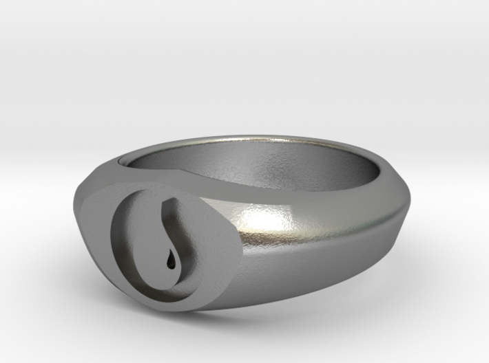 MTG Island Mana Ring (Size 10) 3d printed